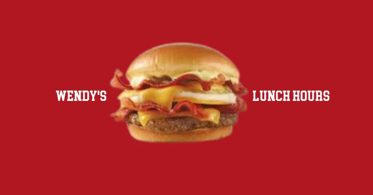 Wendy's lunch hours